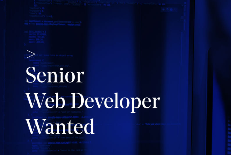 Senior Web Wanted
