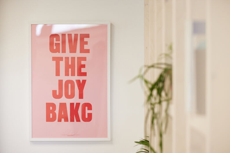 Give the Joy Bakc FortyTwo Studio