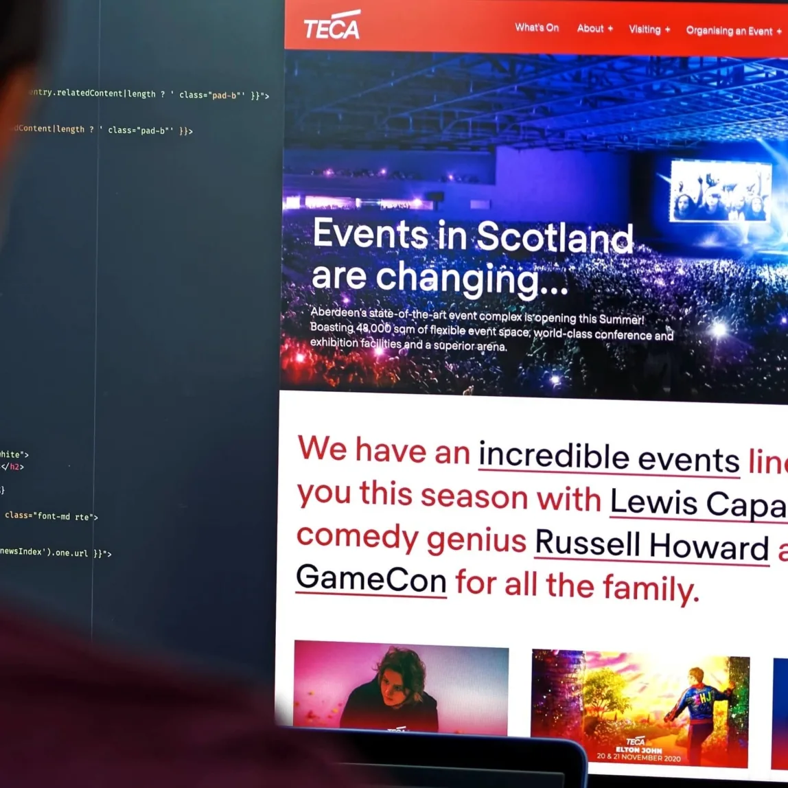 Teca website in development