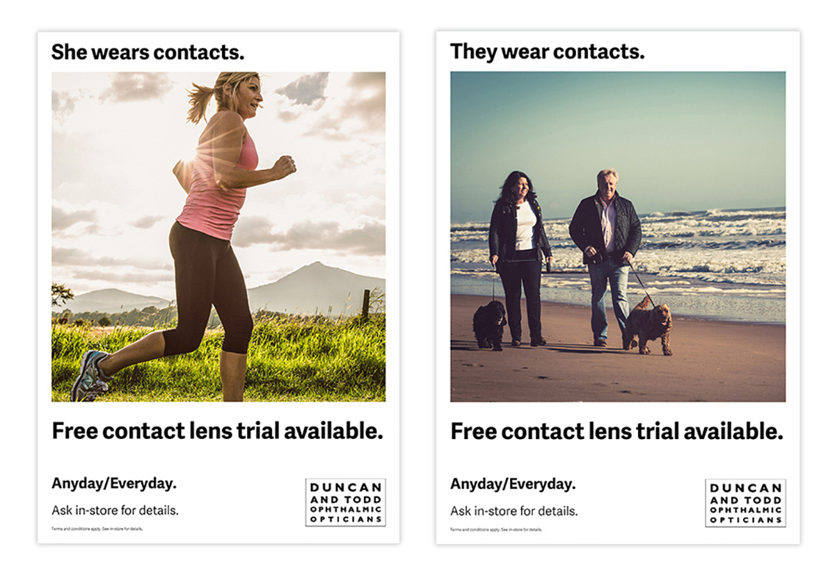 Duncan And Todd Contact Lens Ads Mult
