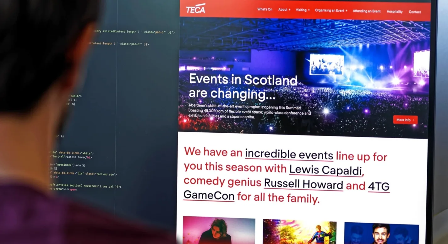 Teca website in development 2
