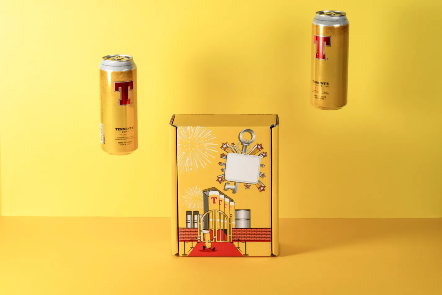 Denmore Press Case Study Tennents Golden Ticket Party Box 235