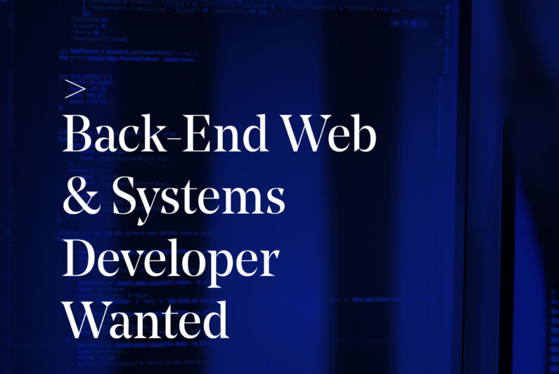 Back Web Systems Dev Wanted