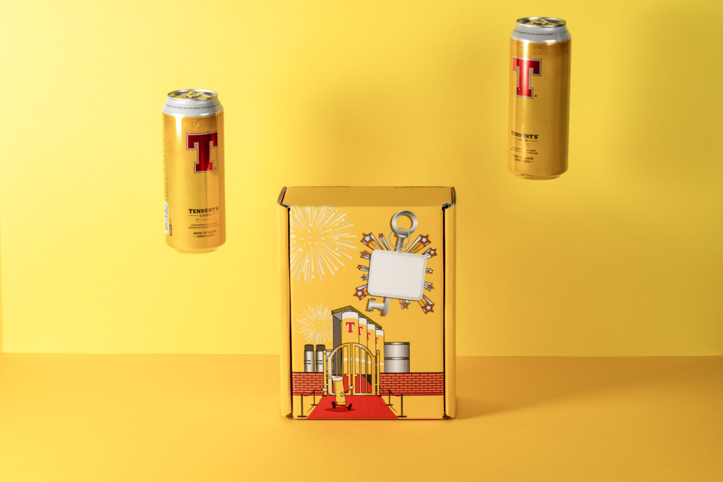 Denmore Press Case Study Tennents Golden Ticket Party Box 235