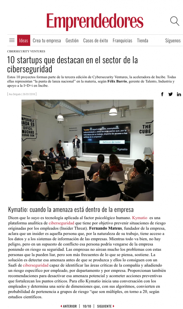 Entrepreneurs Magazine: 10 startups that stand out in the cybersecurity sector 2 Entrepreneurs Magazine: 10 startups that stand out in the cybersecurity sector 2