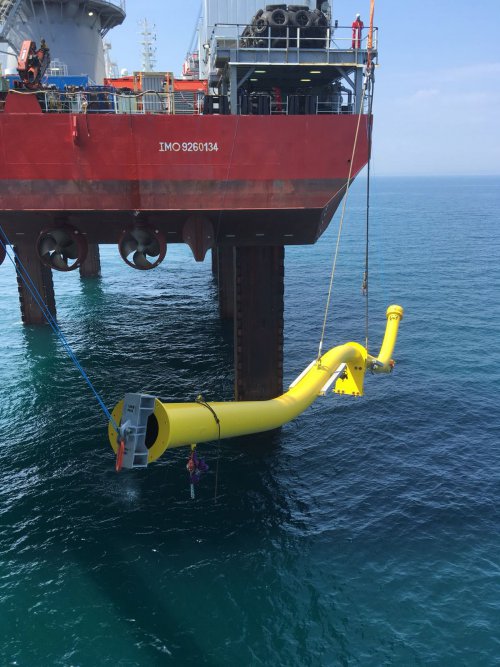 Offshore Wind Substation J-tube Installation