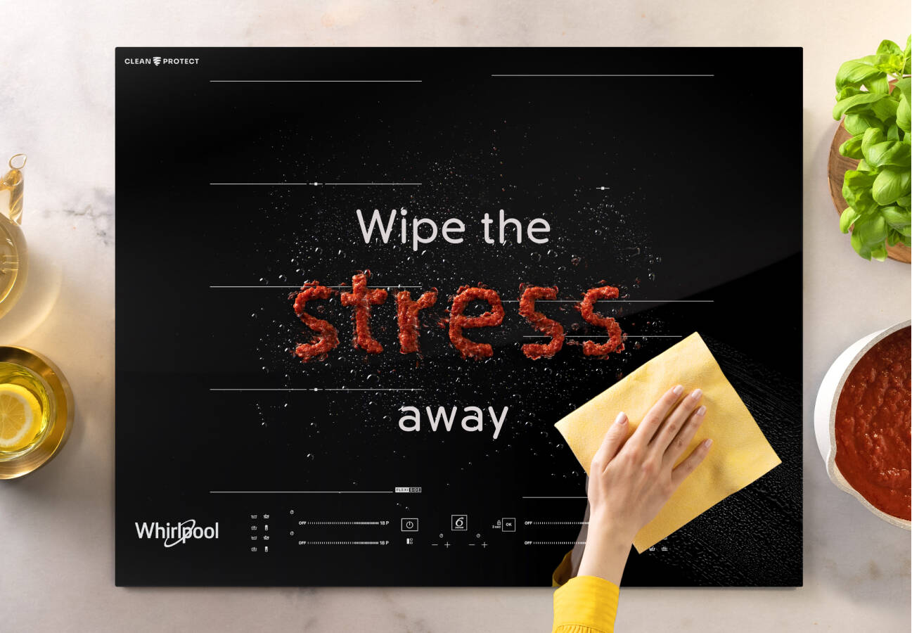 Új Whirlpool indukciós főzőlapok CleanProtect™ technológiával