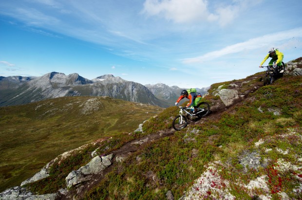 Armin Beeli and Jon Bokrantz in Fjora, Norway. Photographed in september 2011.