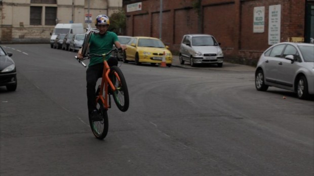 Danny practices for the Olympic torch relay_small