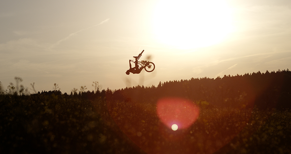 In the woods Lukas Tielke Freeride