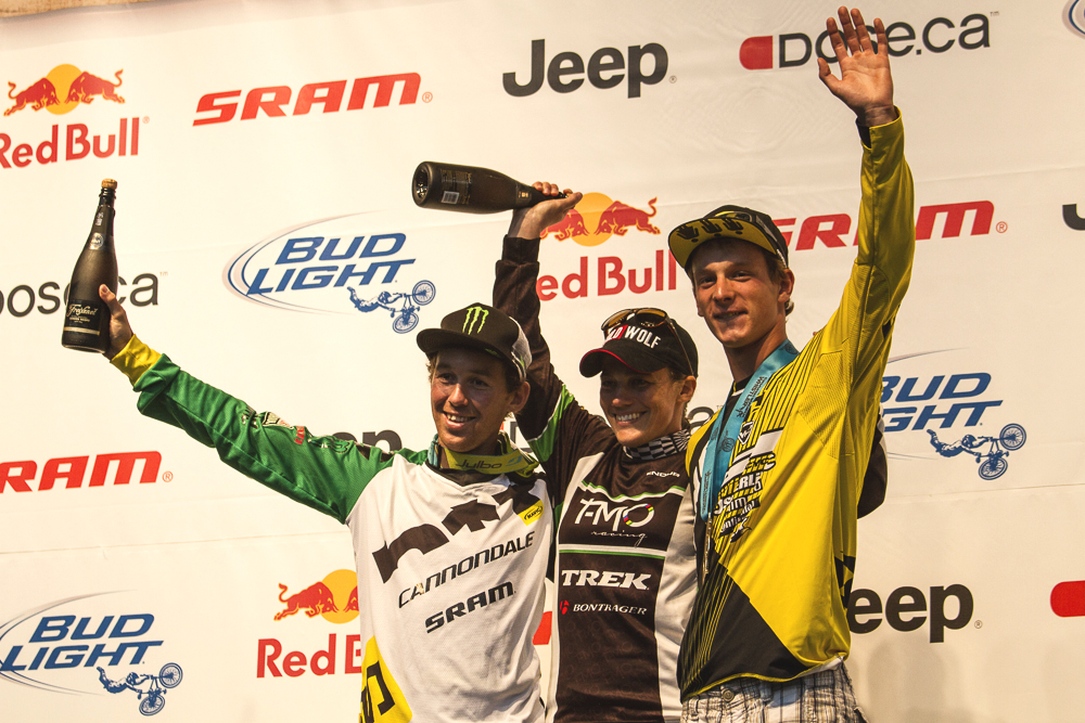Siegerehrung Enduro World Series Whistler Clementz Graves Nicoll