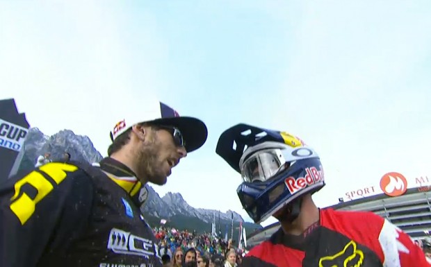 Glückwunsch vom Rivalen