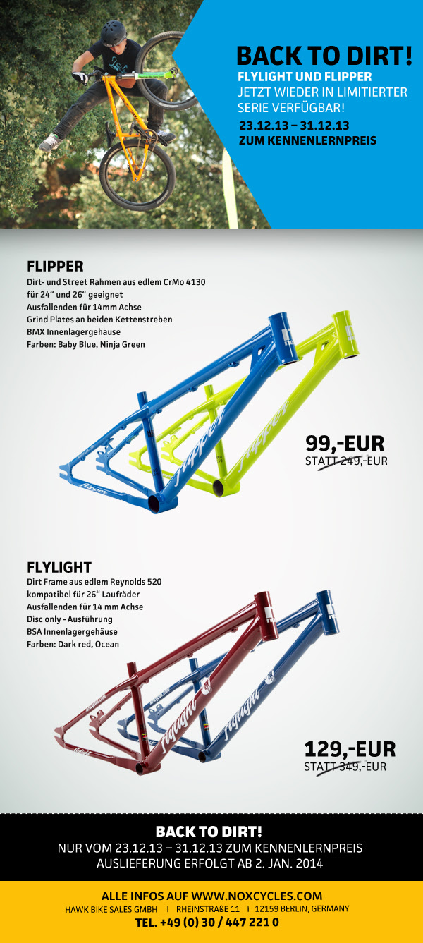 NOX Cycles, Flylight, Flipper