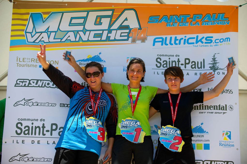 Megavalanche Reunion Podium Damen