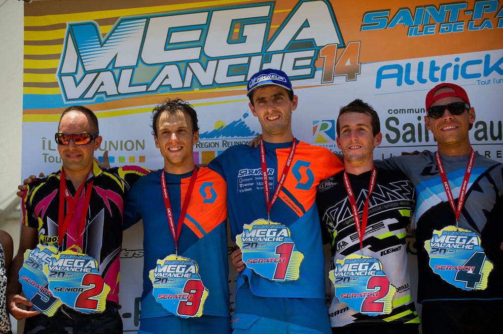 Megavalanche Reunion Podium Männer