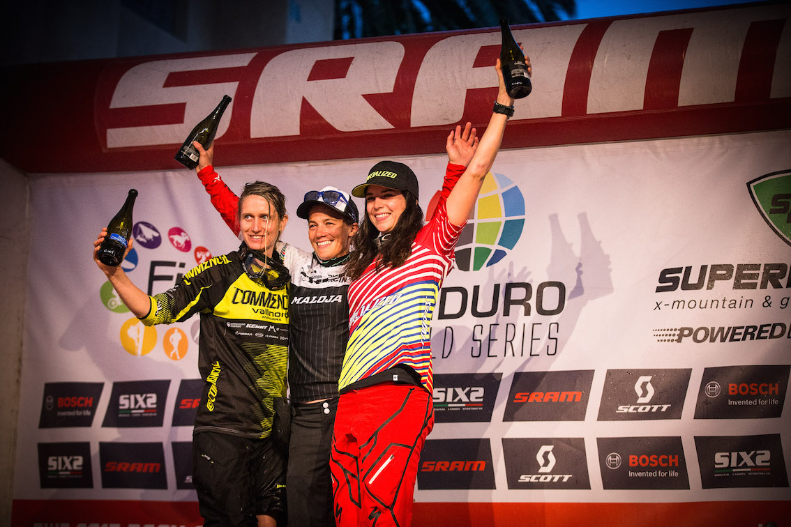 Tracy Moseley (1), Cecile Ravanel (2) und Ines Thoma (3) - Drei Powerfrauen