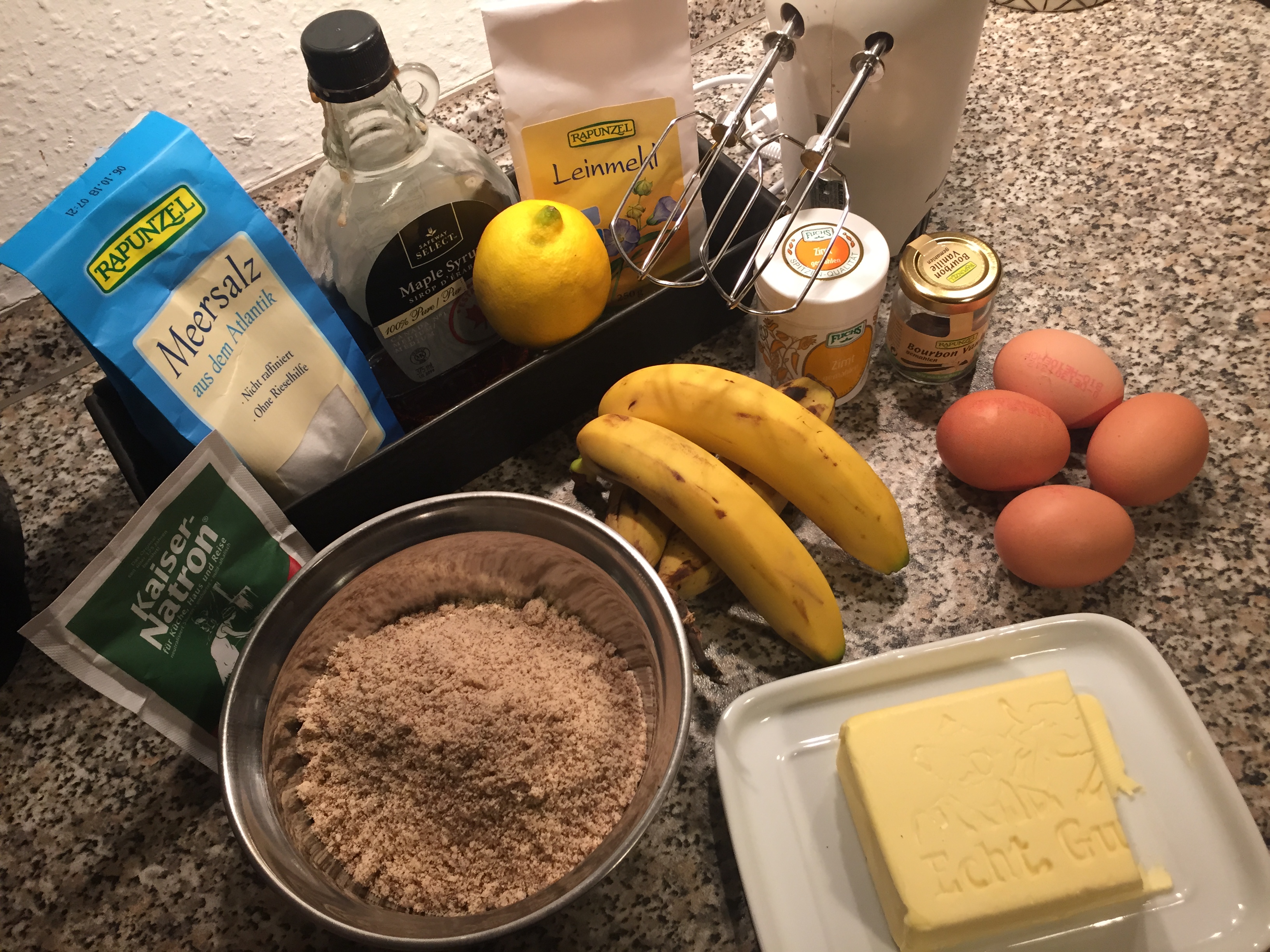 Alle Zutaten auf einem Blick