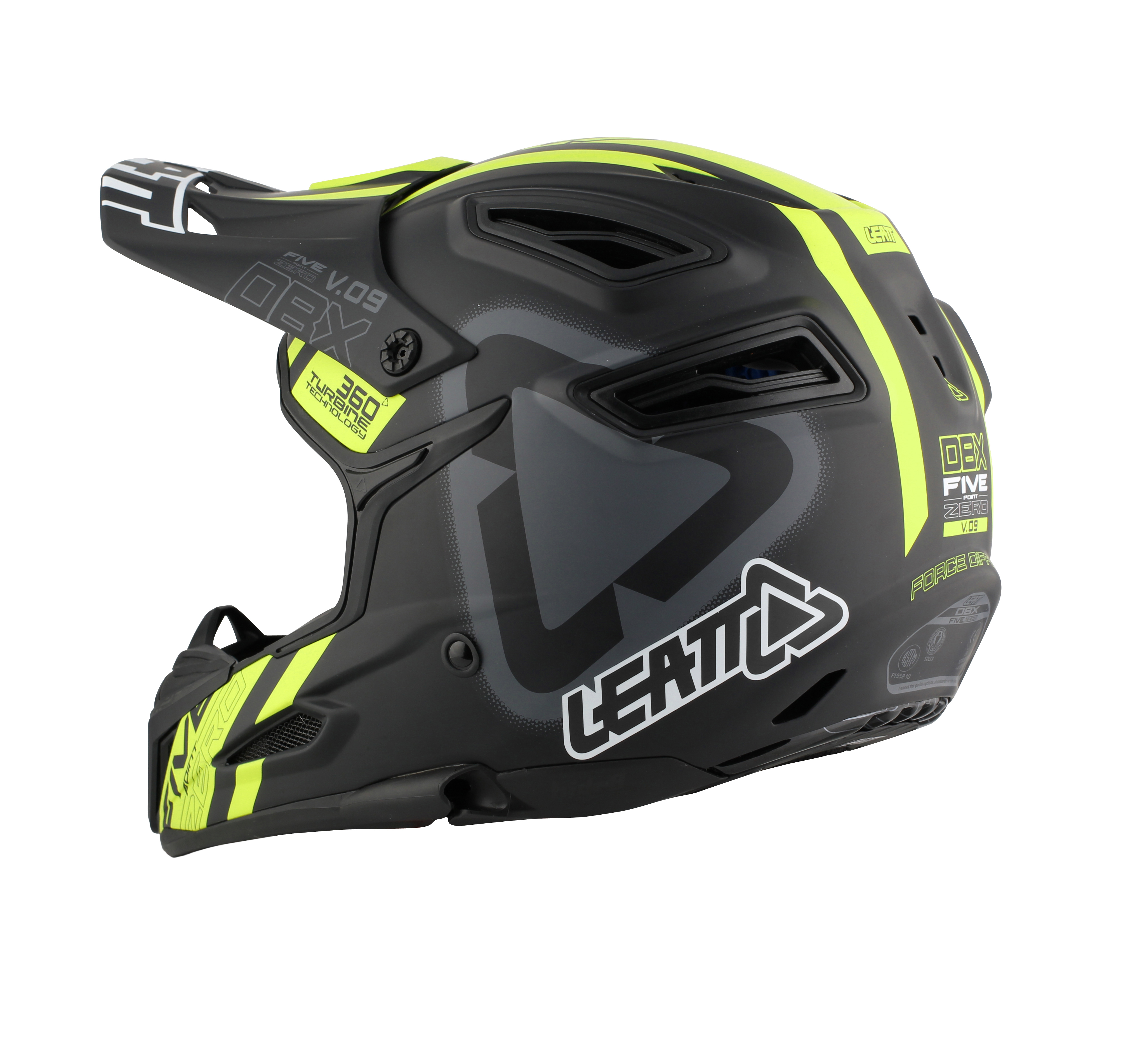 Helmet DBX 5.0 V09 Black Yellow 3