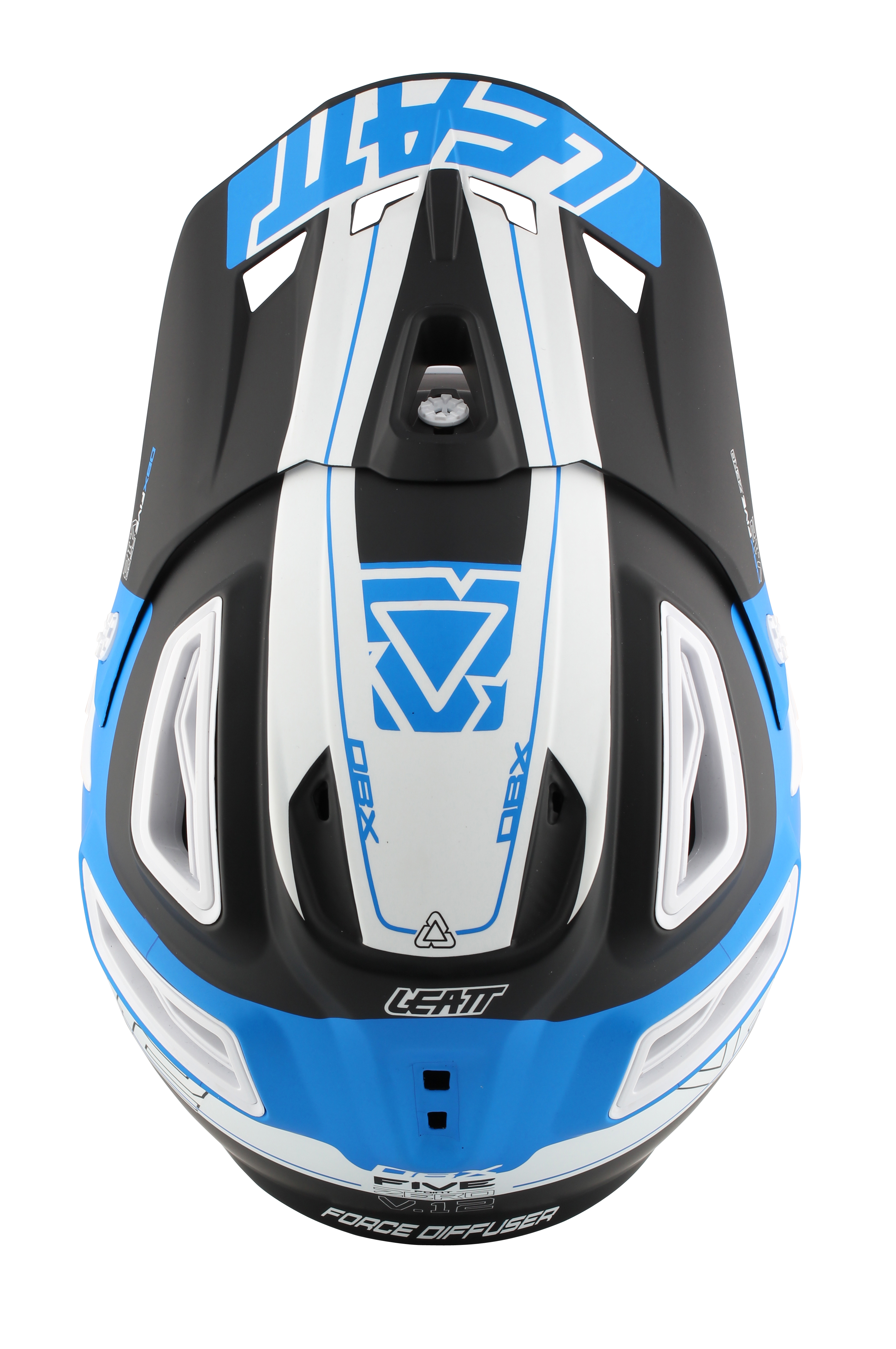 Helmet DBX 5.0 V12 Black Blue White Top DBX 5.0 V12 Black Blue White