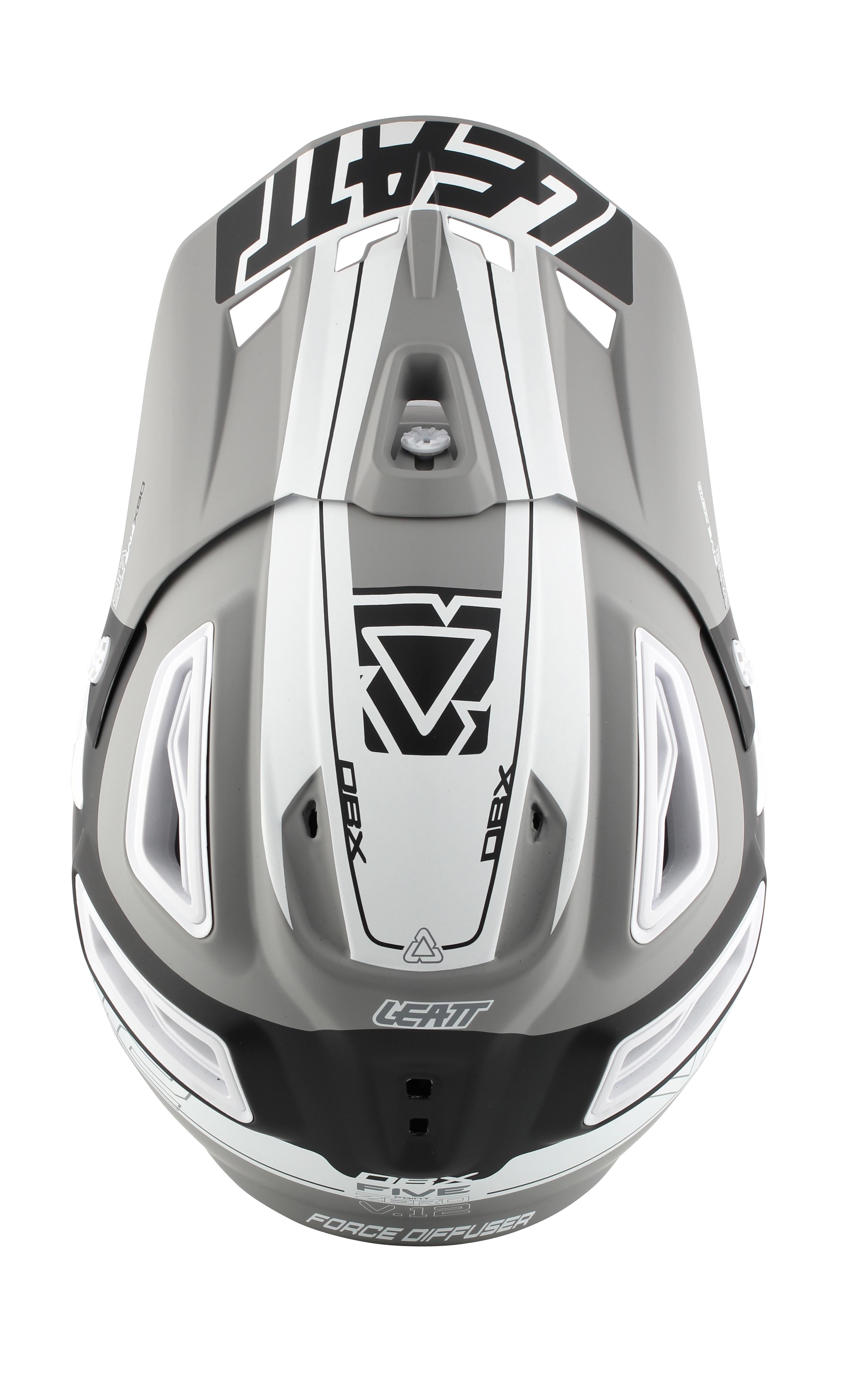 Helmet DBX 5.0 V12 Grey Black White Top