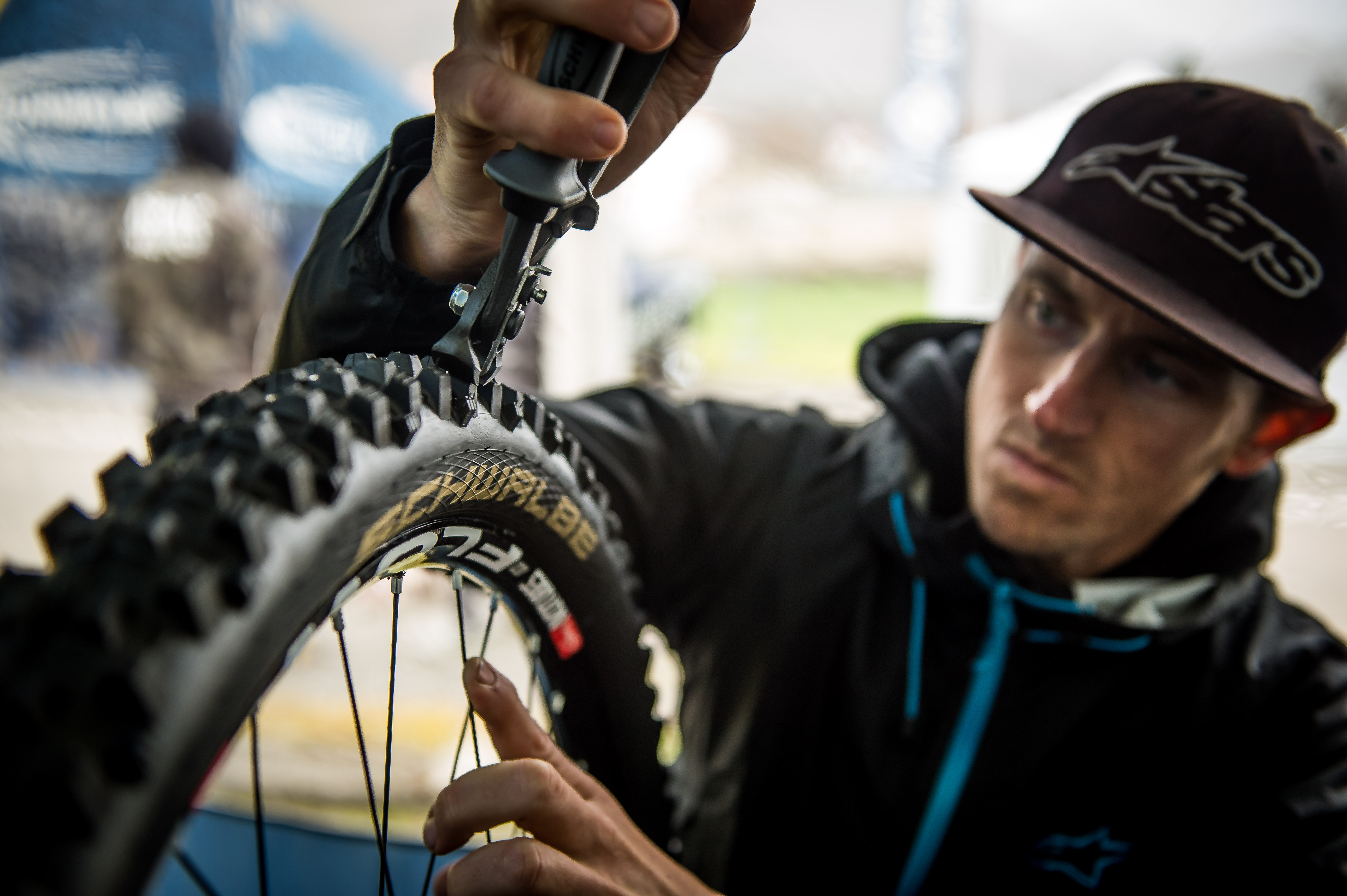 Der Tread Cutter im Einsatz in Lourdes.