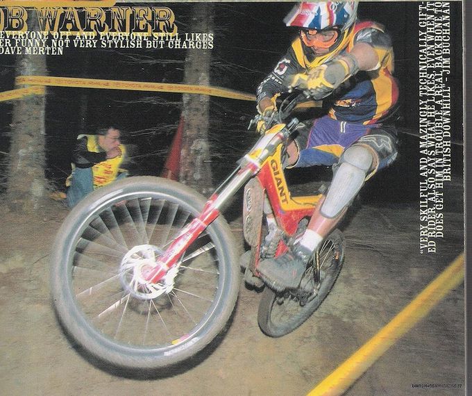 Rob Warner Downhill Mountainbike Racer