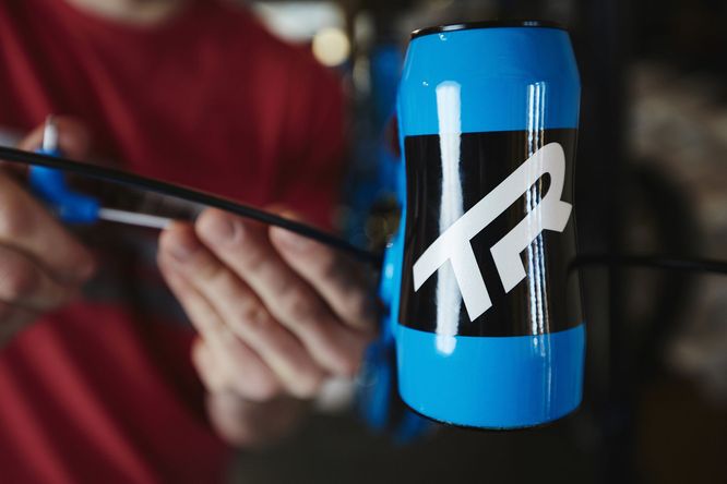 transition-bikes-tr500-headtube Das Steuerkopfrohr des TR500-Rahmens von Transition Bikes