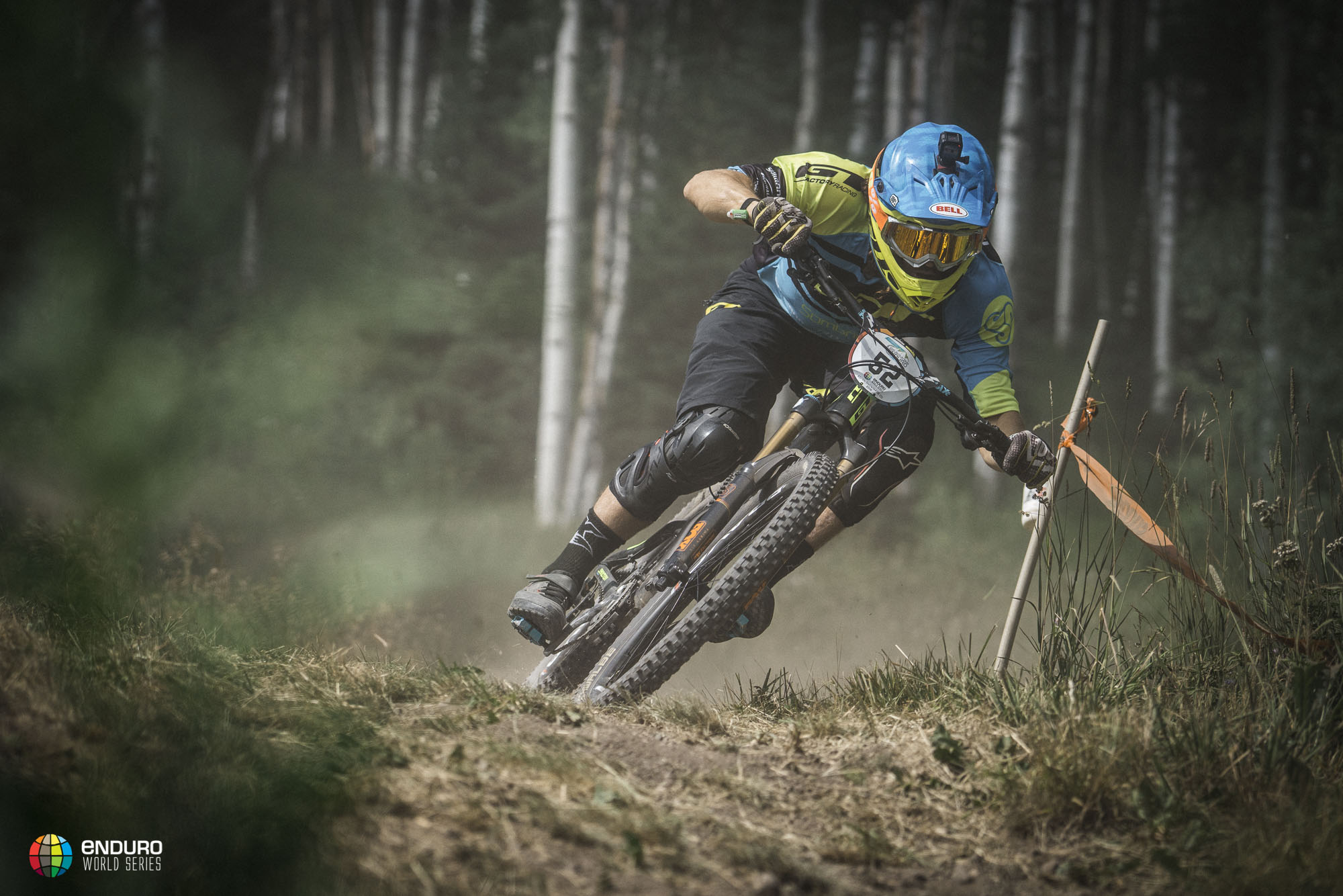 Unfortunately Wyn Masters suffered a broken wheel today