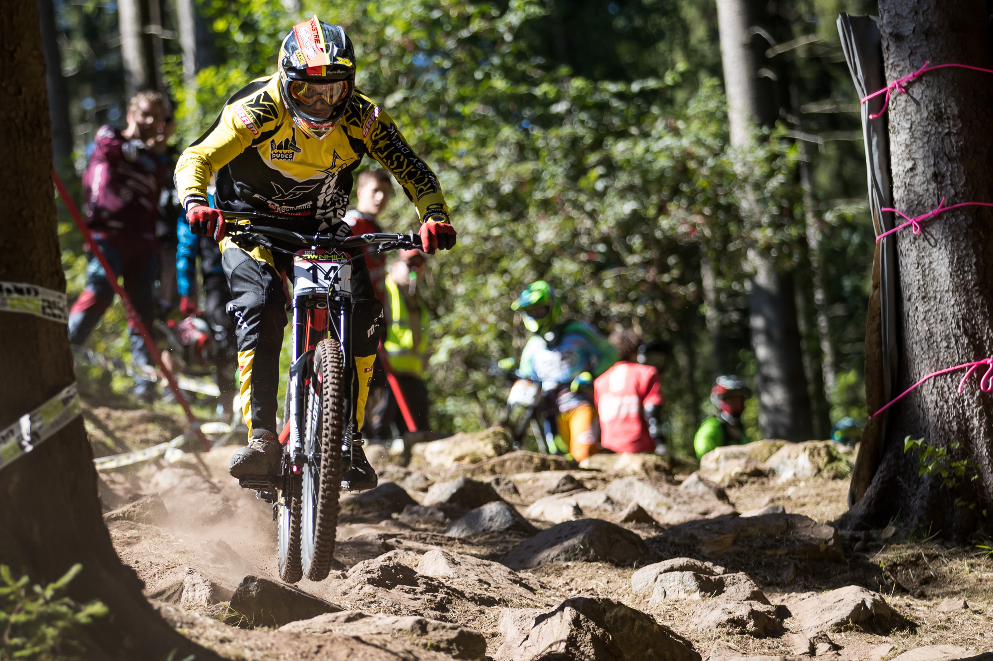 Erik Irmisch beim iXS German Downhill Cup 2016 in Ilmenau