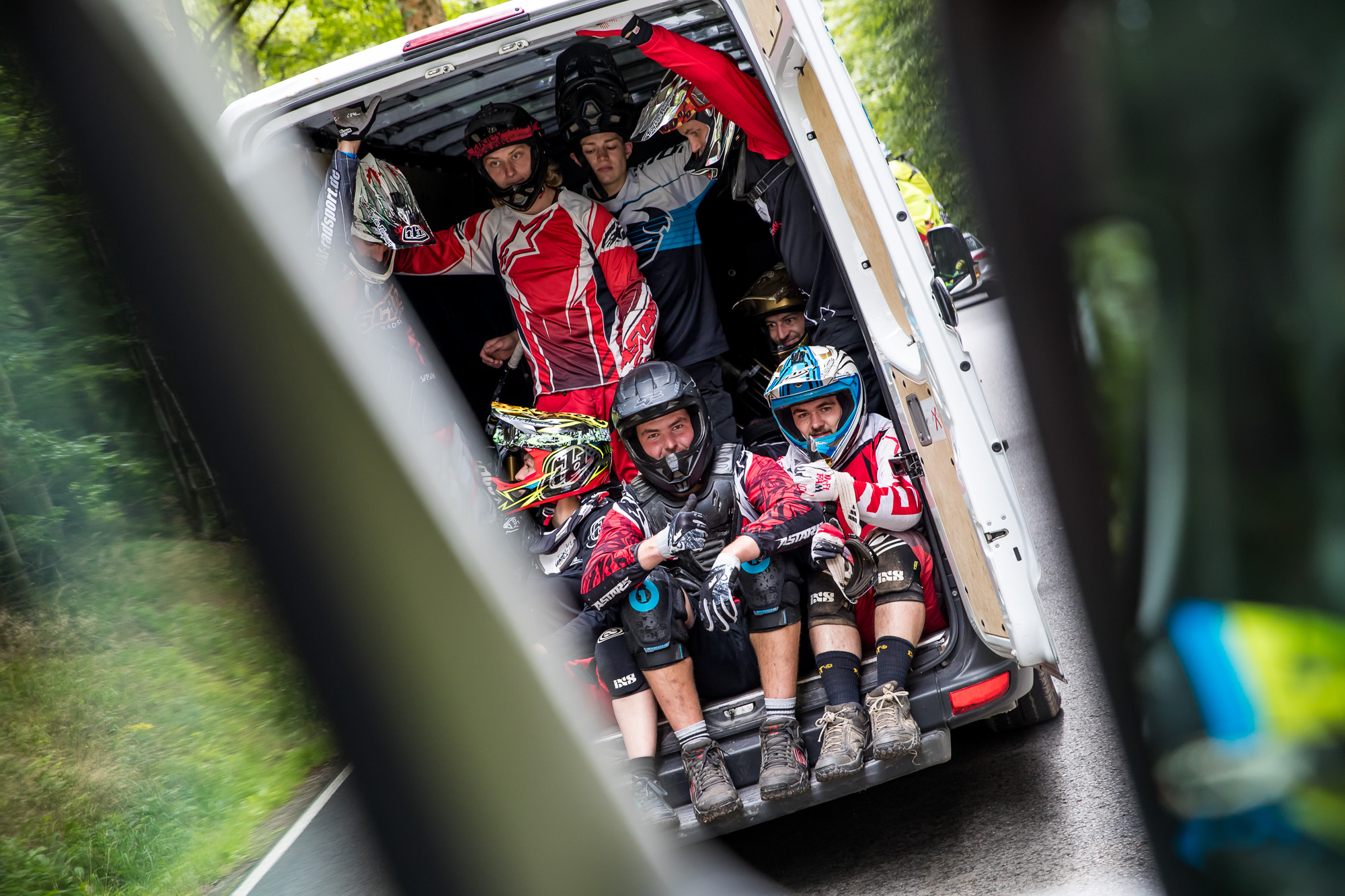 Fahrershuttle beim iXS German Downhill Cup 2016 in Ilmenau