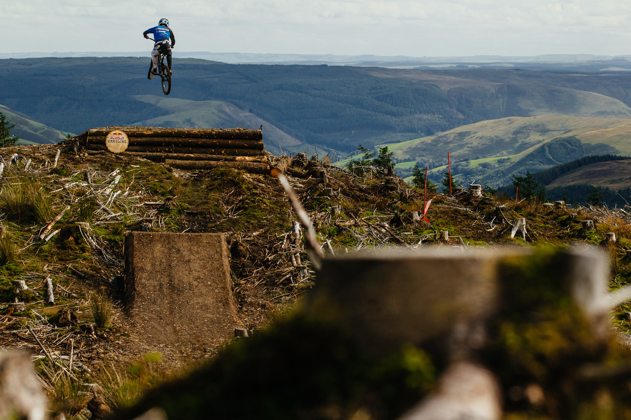 Ruaridh Cunningham takes on the Red Bull Hardline course - Duncan Philpott