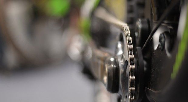 Einfach-Schaltwerk an einem Trailbike