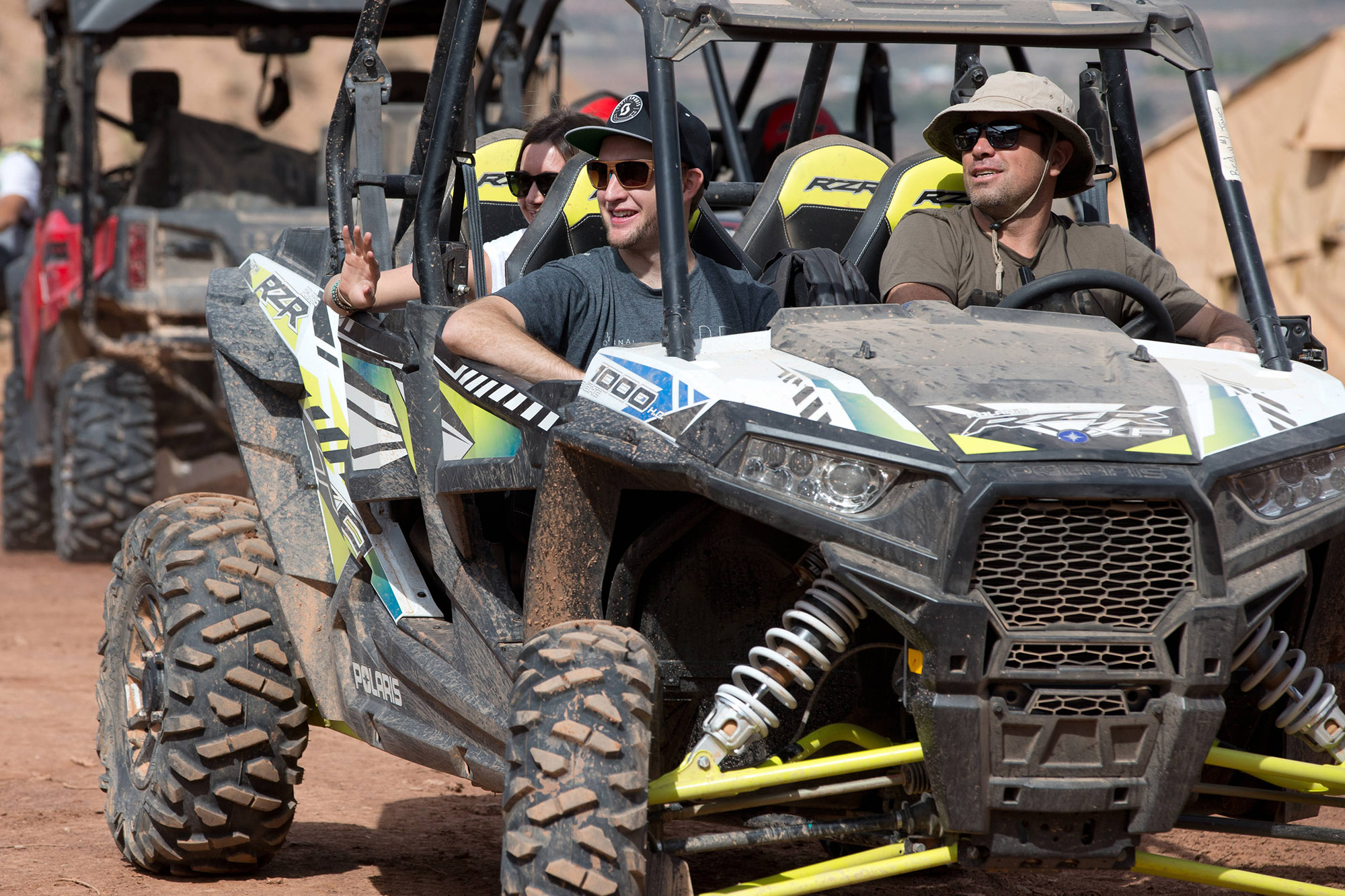 Paul Basagoitia Paul Basagoitia, front left, arrives to watch practice at Red Bull Rampage in Virgin, UT, USA on 12 October, 2016; Foto: John Gibson/Red Bull Content Pool