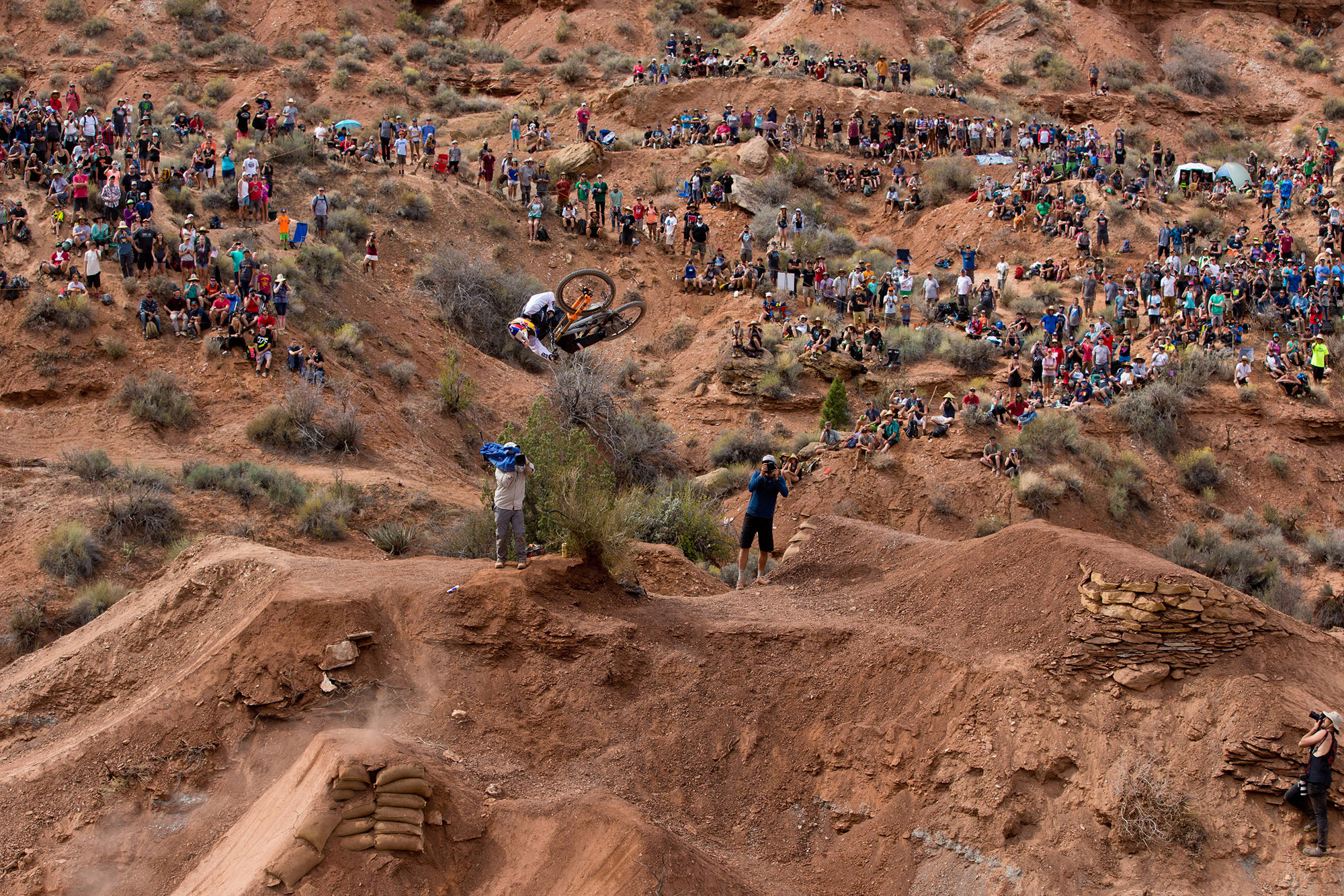 Thomas Genon Thomas Genon rides a jump during Red Bull Rampage in Virgin, UT, USA on 14 October, 2016; Foto: John Gibson/Red Bull Content Pool