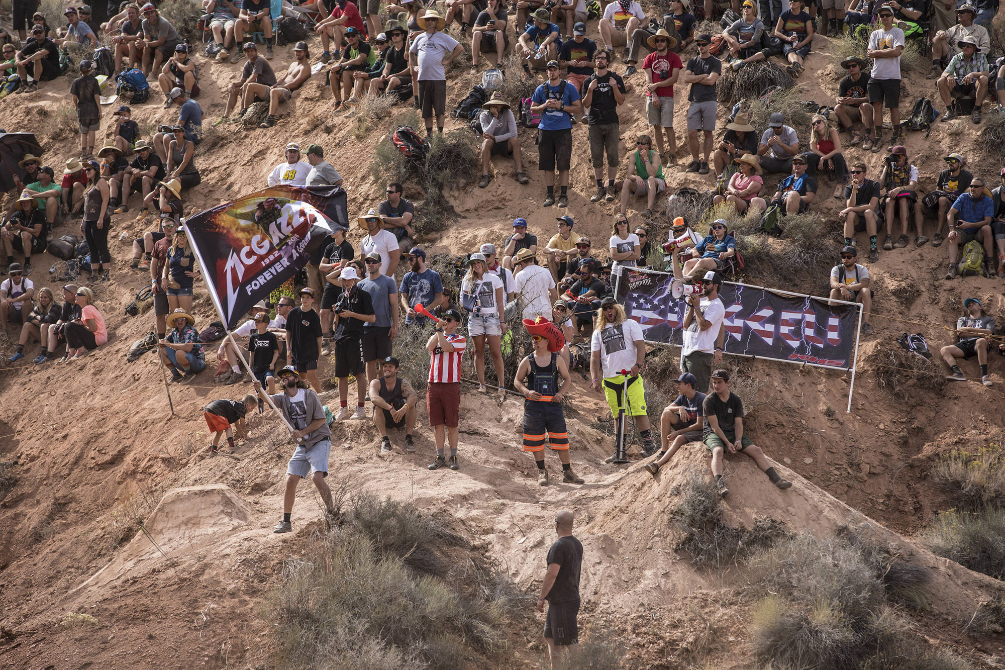 Red-Bull-Rampage-2016-Zuschauer Zuschauer bei Red Bull Rampage 2016; Foto: Christian Pondella/Red Bull Content Pool