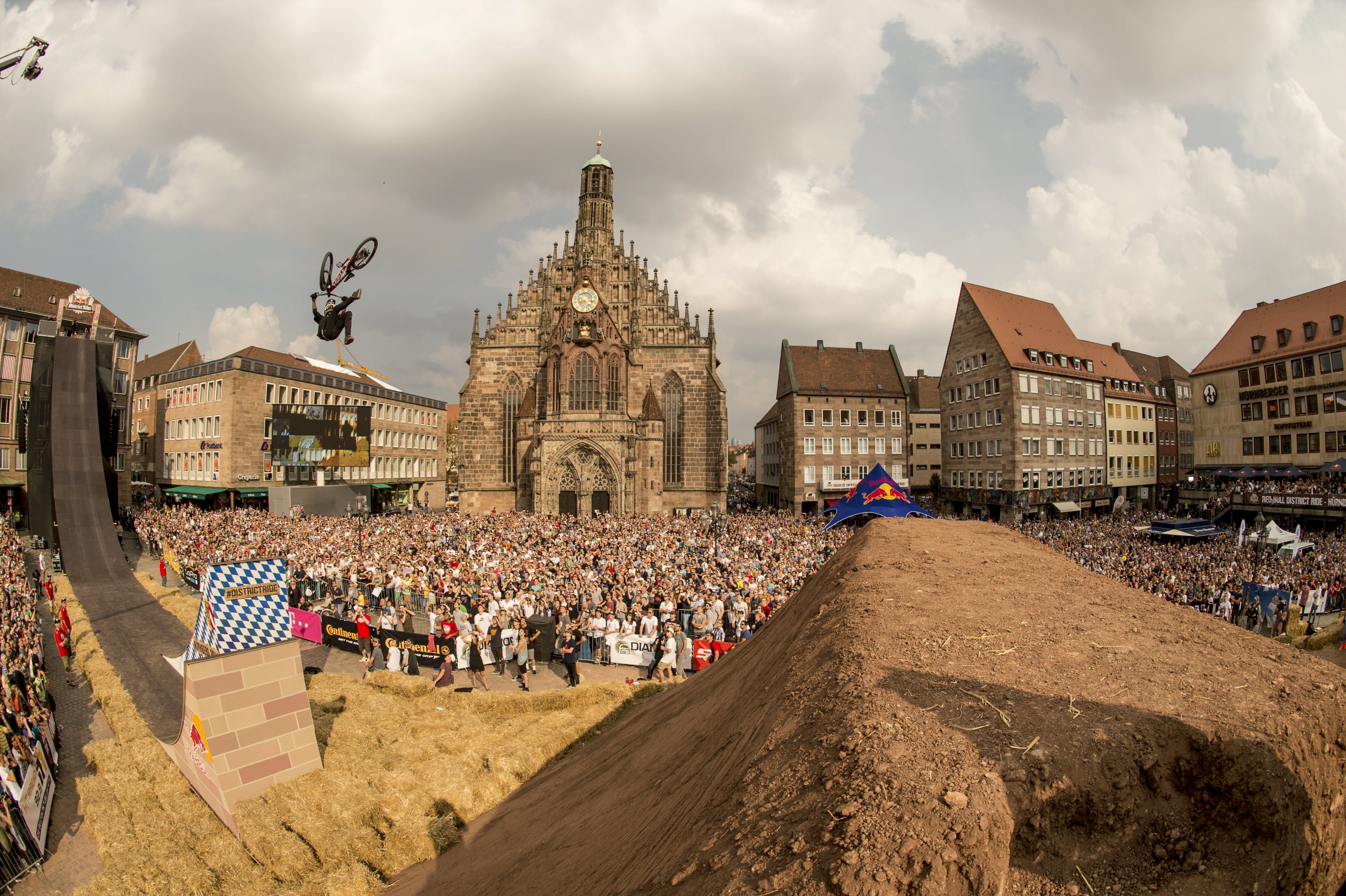 Brett Rheeder (CAN) performs during the Red Bull District Ride Finals