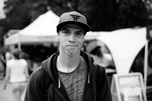 Simon Moratz wusste zu diesem Zeitpunkt noch nicht, dass er sich schon wieder kurz vor dem Dirtcontest verletzen würde. Gute Besserung!