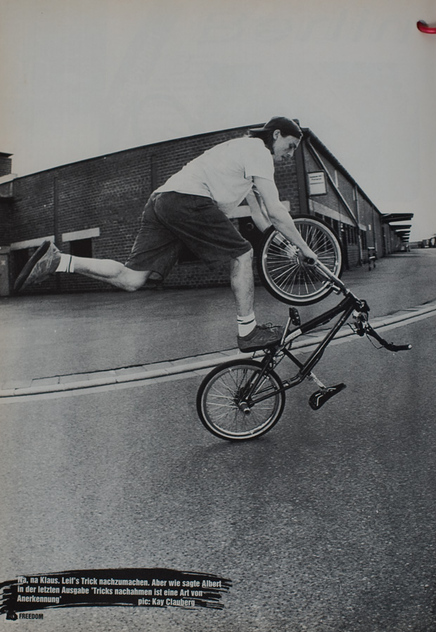 Ausgabe 4: Klaus Dyba gründete 1993 mit Ralf Maier und Kay Clauberg das freedombmx Magazin, bevor er später zu wethepeople wechselte