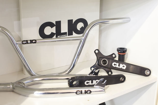  Cliq ist die Race-Parts Line von Haro: Turnbar-Lenker, Finisher-Gabel und Weaponz-Crank über Fastpace erhältlich