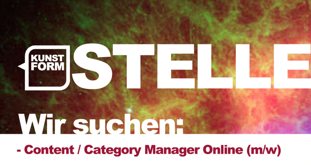 kunstform-Stellenausschreibung