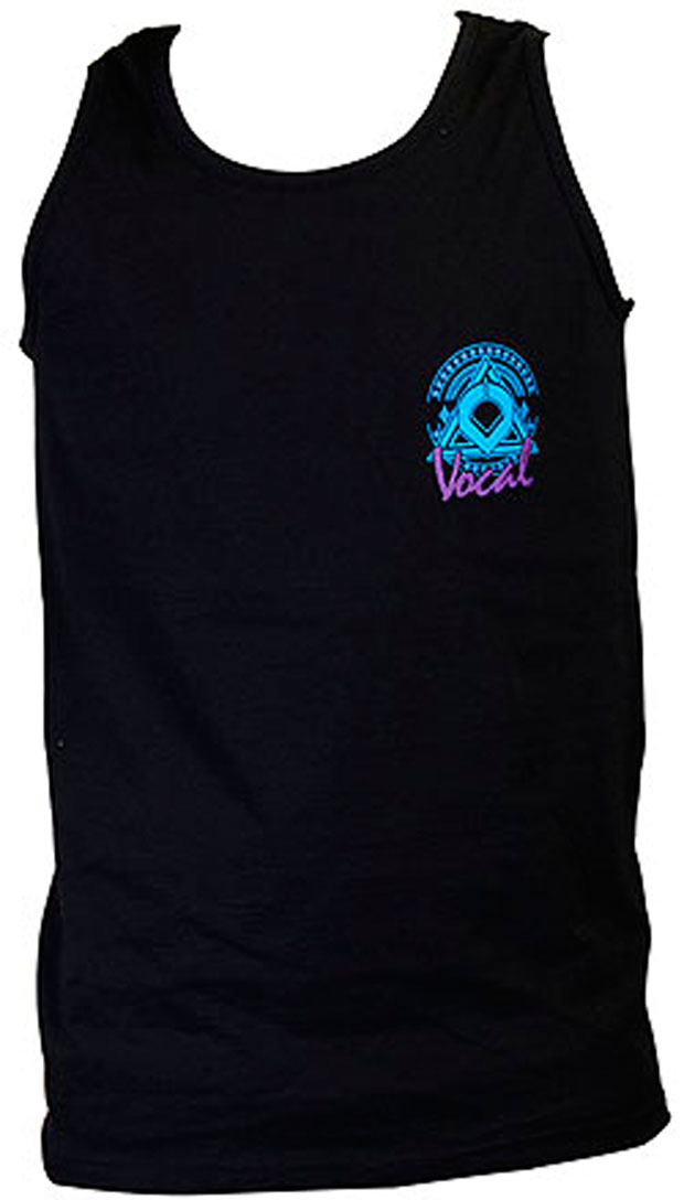 Vocal-Shirt-Tanktop-Pyramid-Vest-Schwarz