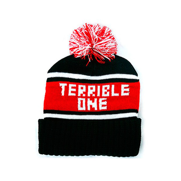 terrible one beanie pom pom red