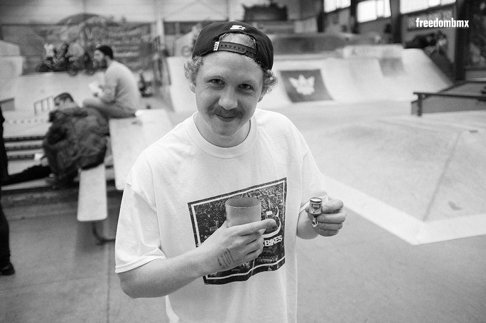 Martin Krüger auf dem We don't care BMX-Contest in der iPunkt-Halle in Hamburg