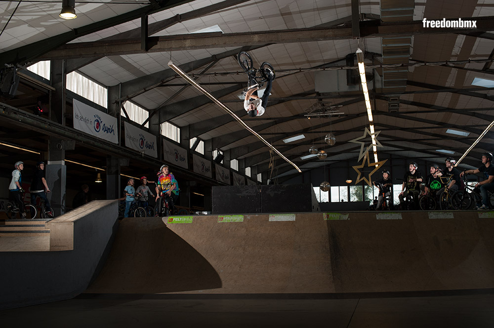 Michael Meisel hatte zwei Wochen vorher Flips gelernt und schon die ersten Variationen am Start