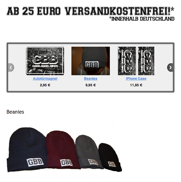 gangbang bikes onlineshop