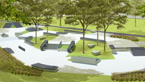 Hier erfährst du, wie der neue Skateplaza auf der Landesgartenschau in Gießen aussieht, auf dem am 26. April 2014 ein BMX-Jam stattfindet.