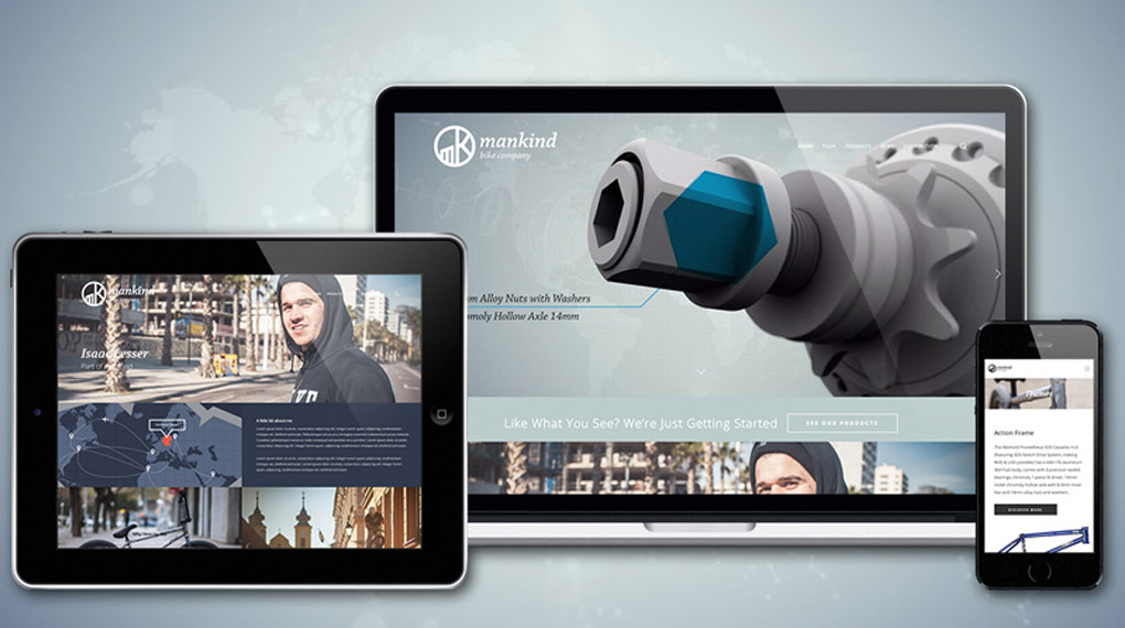 Auf der rundum erneuerten Webseite von Mankind Bike Company erfährst du alles über die Produkte und das Team der Hamburger BMX-Firma.