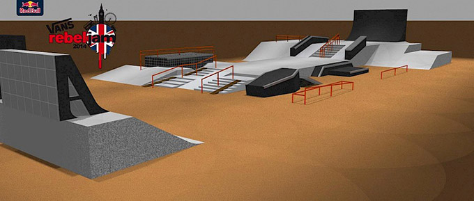 Vans rebeljam Street Parcours London 2014