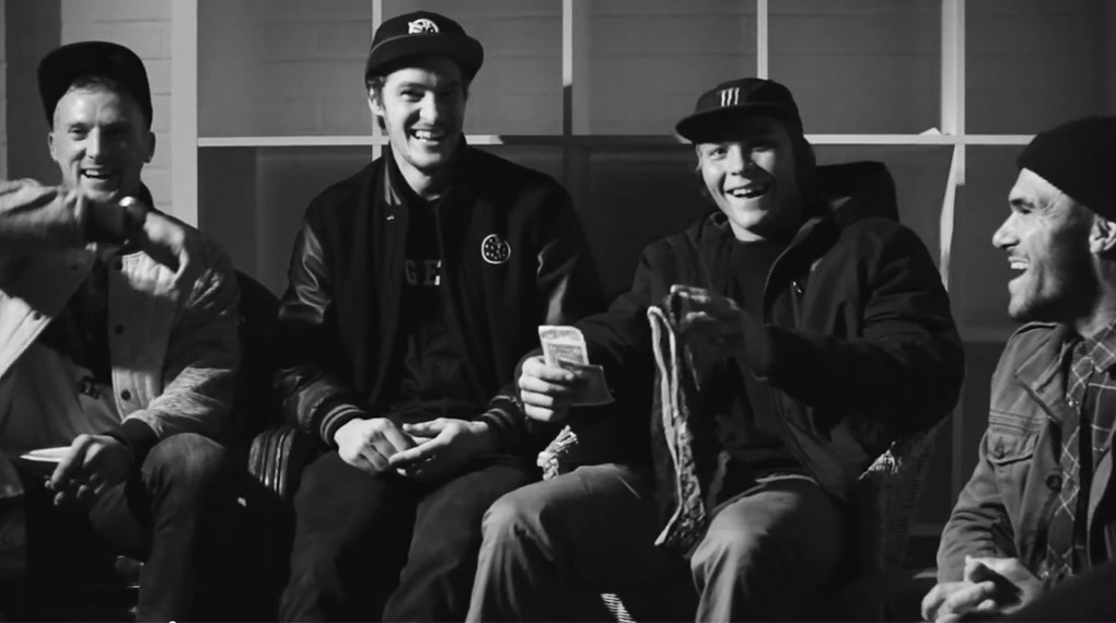 Nathan Williams, Dan Lacey, Dakota Roche, Fernando Laczko, Ed Zunda und Ben Lewis stehen Rede und Antwort zum 