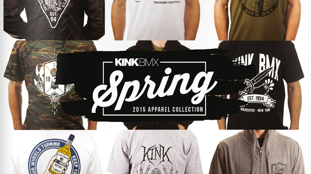 Hier kannst du dir angucken, was für schicke Teile neben T-Shirts und Hoodies ihren Platz in der Frühjahrskollektion 2015 von Kink Bike Co. gefunden haben.